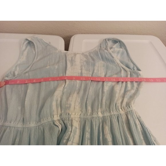 Women's Kaktus Ombre Blue/White Drop Waist Maxi Tank Dress Size Medium - Picture 8 of 8
